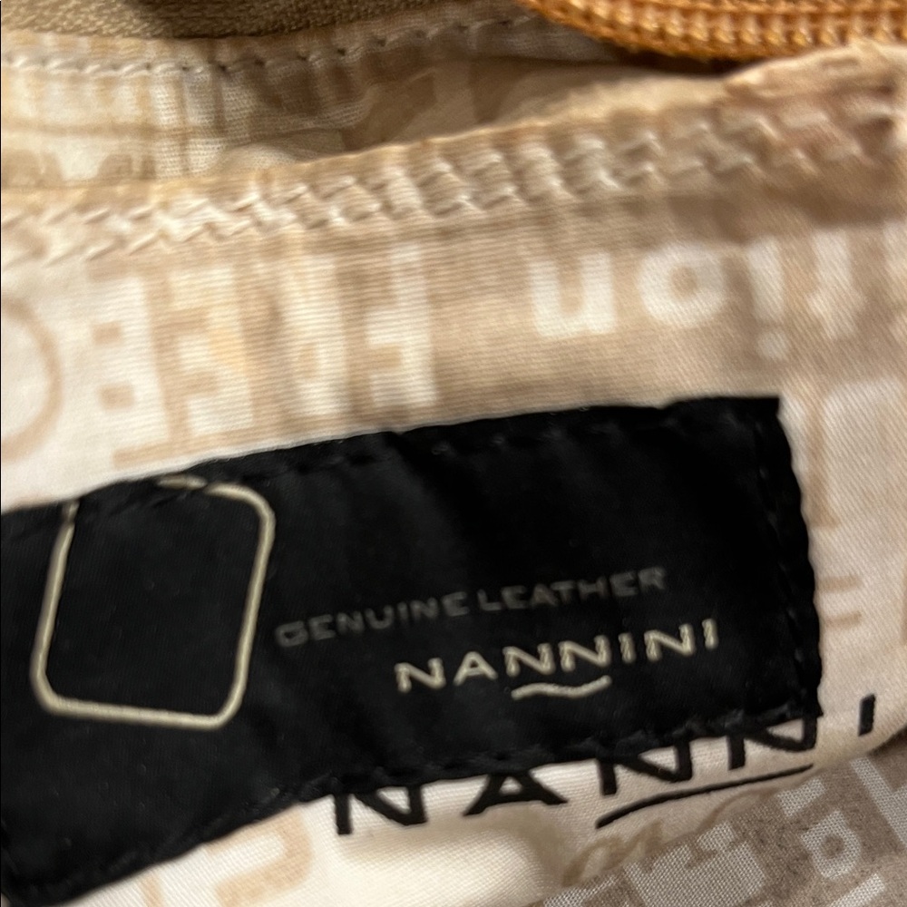 Nannini Dual-Tone Orange/camel and Black patent Shoulder Bag - Picture 9 of 10